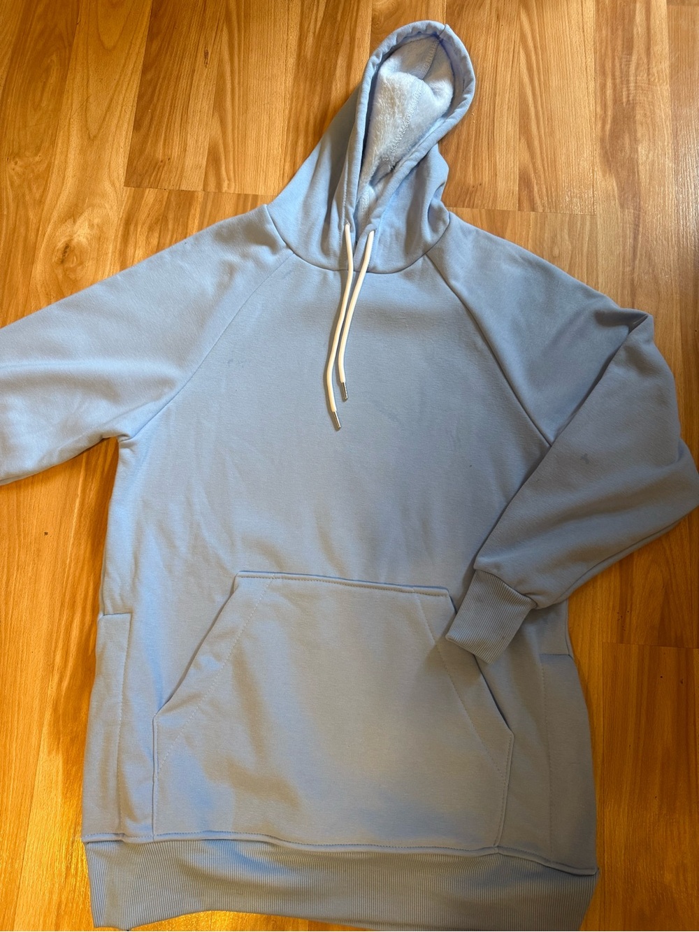 Light Blue  Hoodie Sweatdress